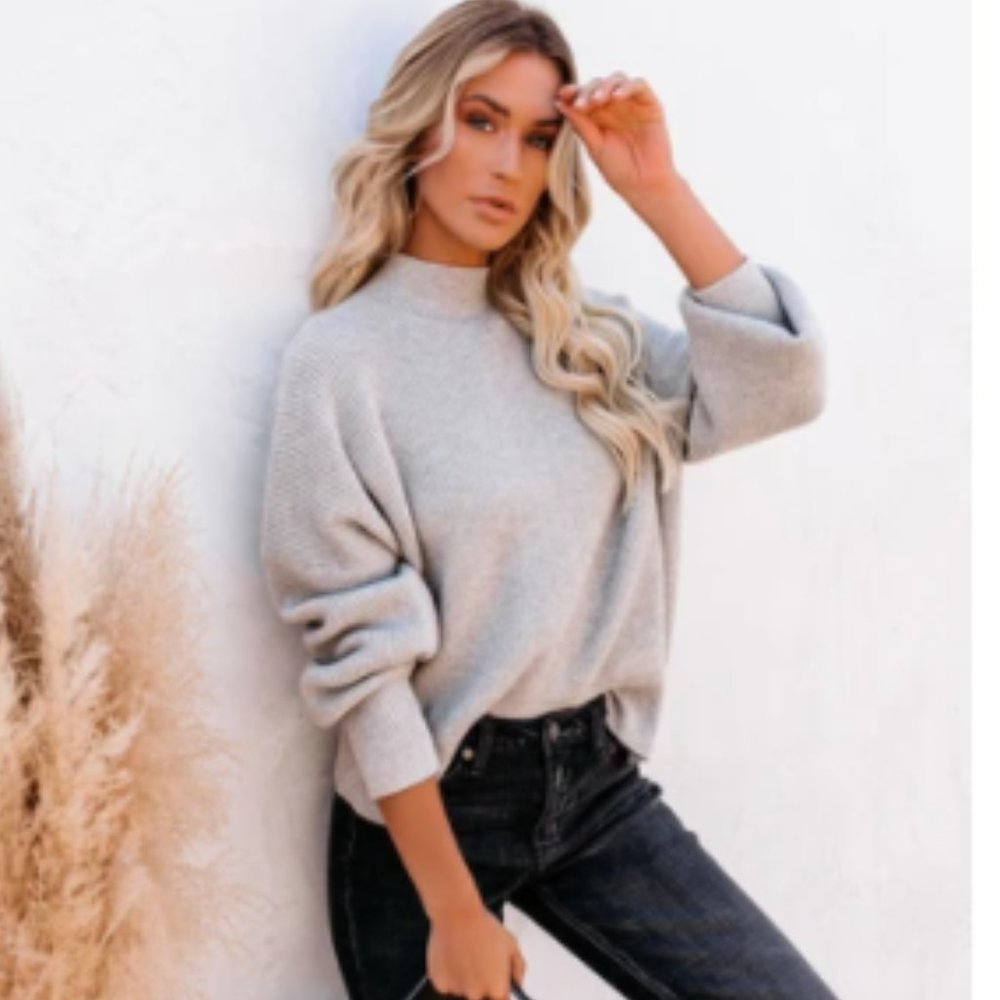 SONNY Mock Neck Knit Sweater